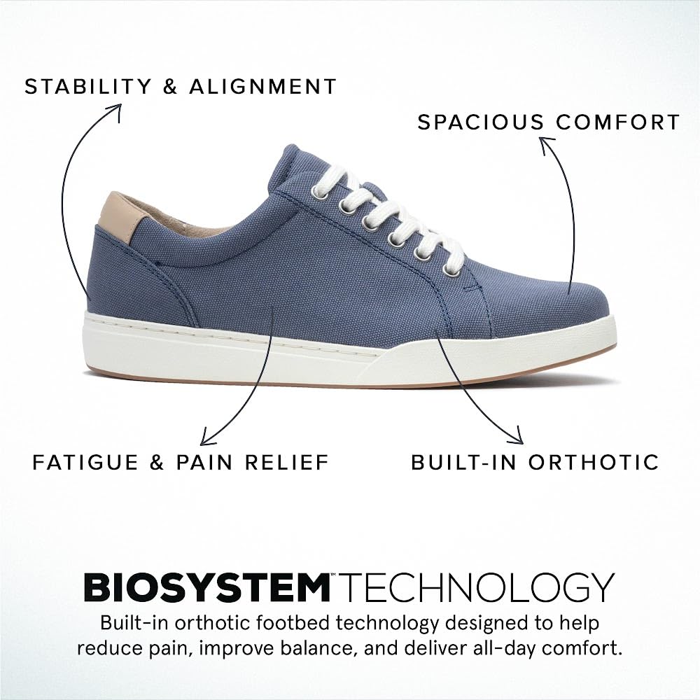 ABEO Addie Women's Arch Support Sneakers - Comfortable Walking Shoes for Plantar Fasciitis & Foot Pain Relief with Removable Orthotic Insoles - Casual Fashion Sneakers for Work, Travel & Everyday Wear