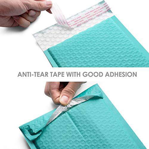 6x10 Bubble Mailer Padded Envelopes - Waterproof & Tear-Resistant Shipping Envelopes for Ecommerce, Small Packages & Mailing - Teal Color (Pack of 50) - Perfect for Amazon FBA, eBay, Etsy & Online Store Shipments