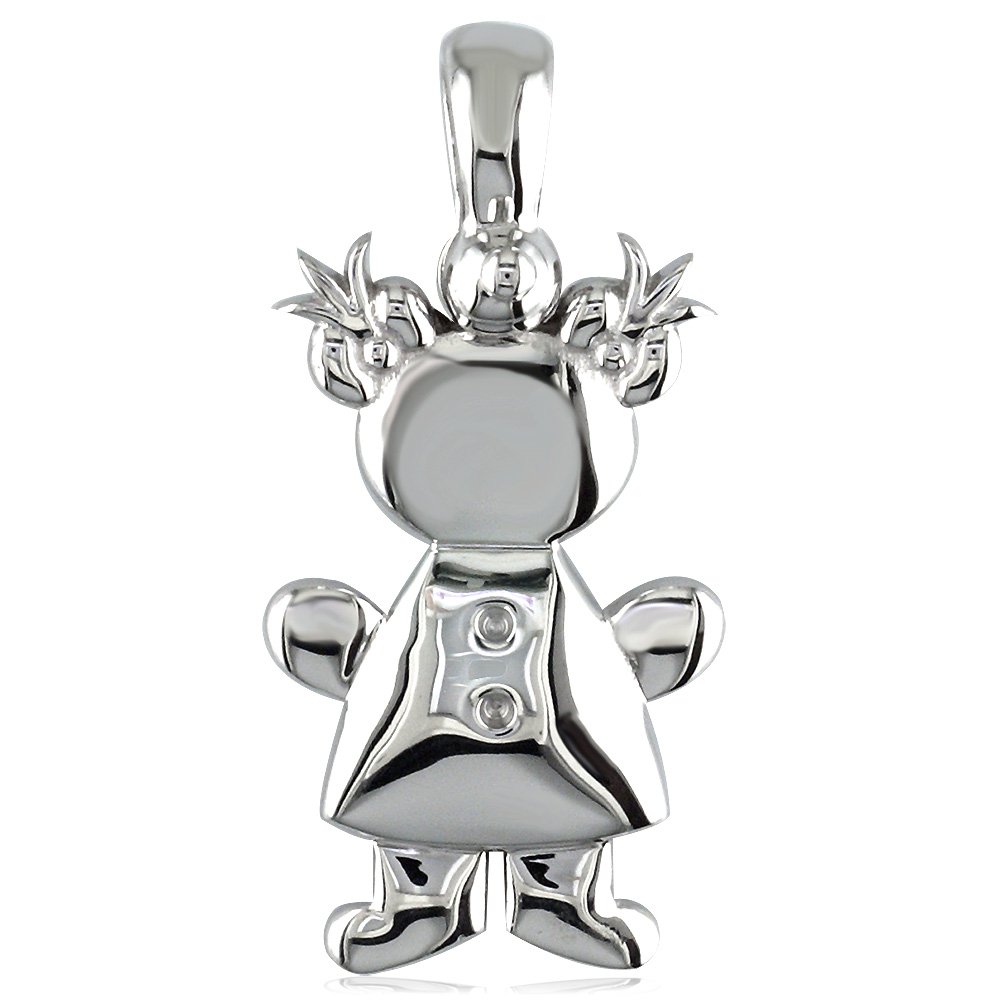 Sterling Silver Charm for Kids, Girls, Mom & Grandma - Large Belly Design - Perfect for Birthdays, Mother's Day & Family Gifts