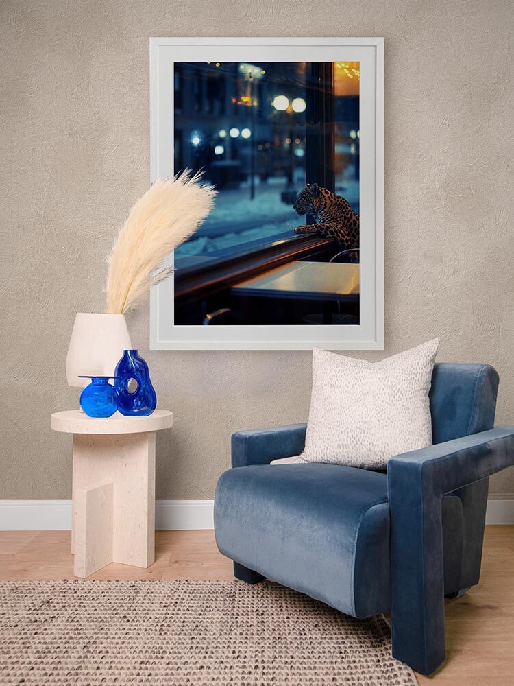 Blue Hour Framed Art Print - Stunning Sunset Wall Decor for Living Room, Bedroom & Office - Perfect Modern Home Decor Gift