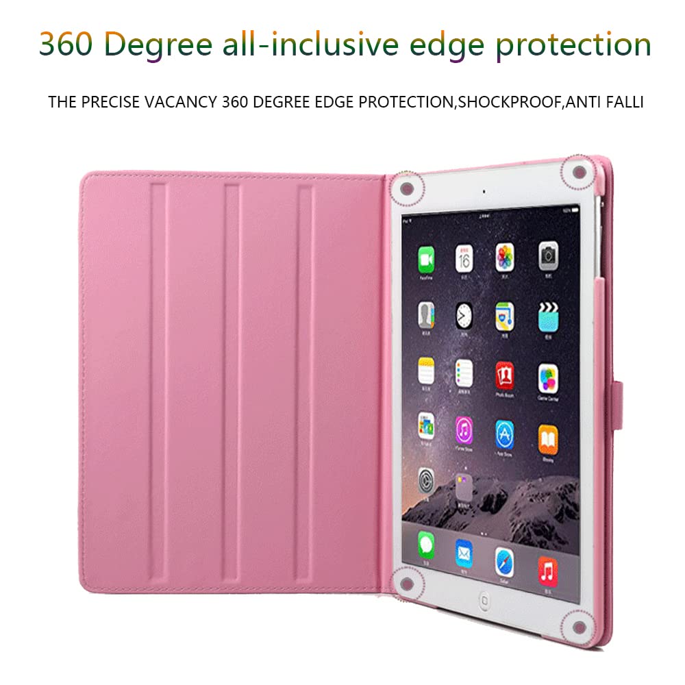 Topwin Cute Crown Case for iPad Air 11-inch M2 & iPad Pro 11 Inch - Bling Diamond PU Leather Smart Cover with Auto Sleep/Wake Function (Black) | Perfect for Work, School & Travel Protection