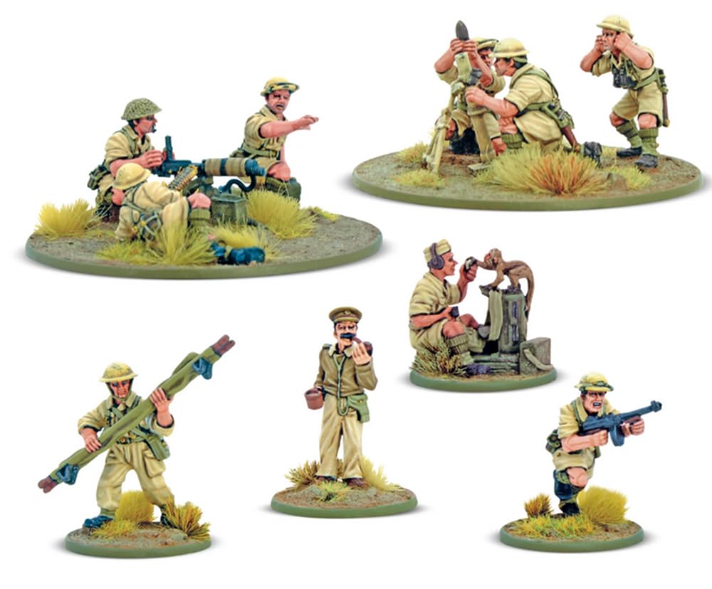Bolt Action 8th Army Support Group - Wargaming Miniatures for Tabletop Battles
