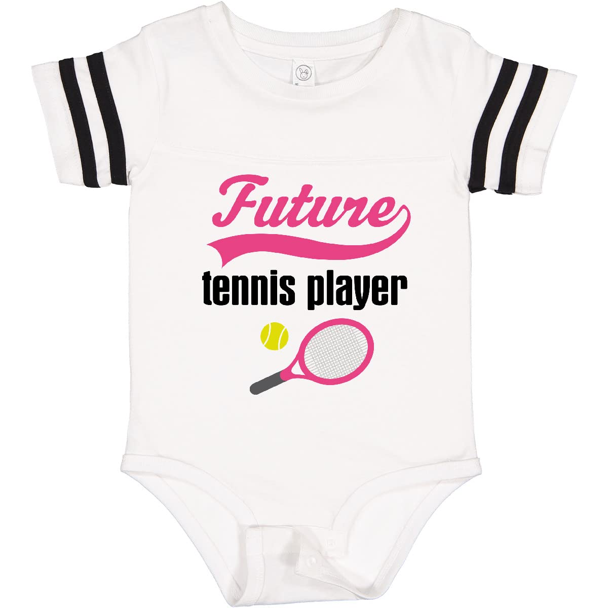 Inktastic Future Tennis Player Baby Girl Onesie - Cute & Comfortable Infant Bodysuit for Playtime & Sports Enthusiasts