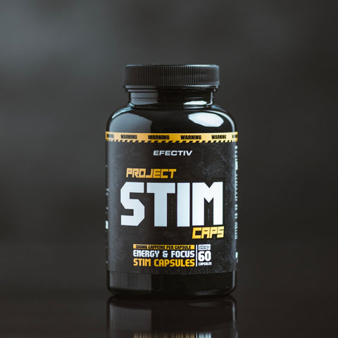Efectiv Nutrition Project Stim 60 Capsules - Premium Pre-Workout Supplement for Energy & Focus - Ideal for Gym, Fitness & Bodybuilding Training