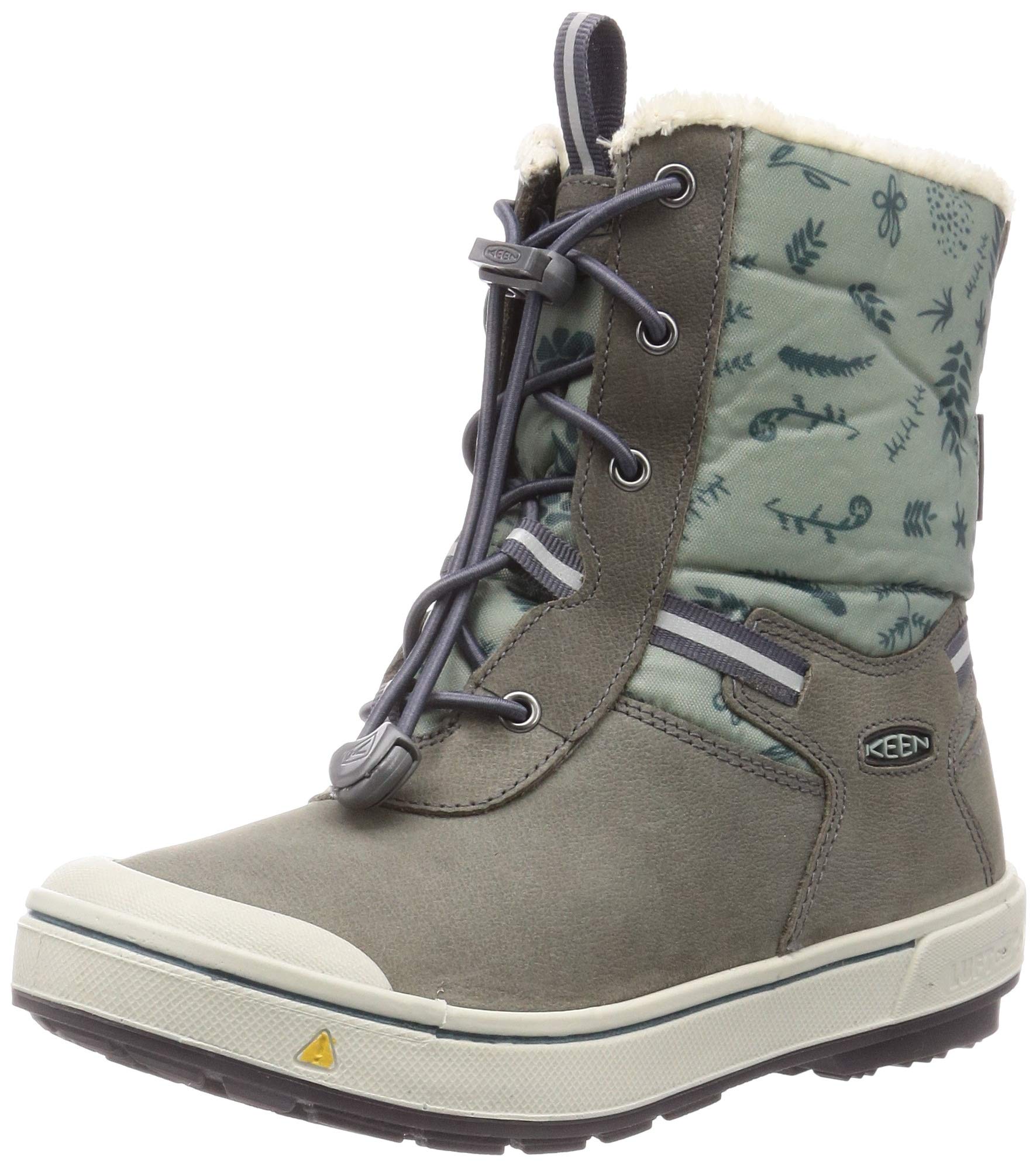 KEEN Kids' Kelsa Tall Waterproof Snow Boots - Warm Winter Boots for Boys & Girls - Perfect for Snow Play, Hiking & Cold Weather Activities