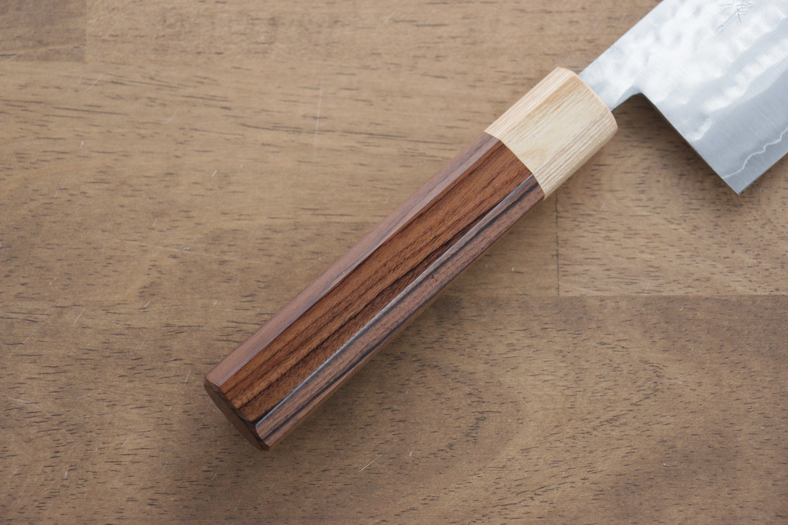 Premium Kunihira VG1 Hammered Nakiri Knife 165mm - Japanese Chef Knife with Morado Wood Handle - Perfect for Slicing, Dicing & Chopping Vegetables - Ideal for Home Cooks & Professional Chefs