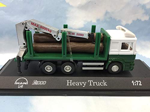 1/72 Scale JOYCITY F2000 Heavy Duty Lumber Truck Diecast Model - Collectible Construction Vehicle for Display, Gifts & Diorama Scenes