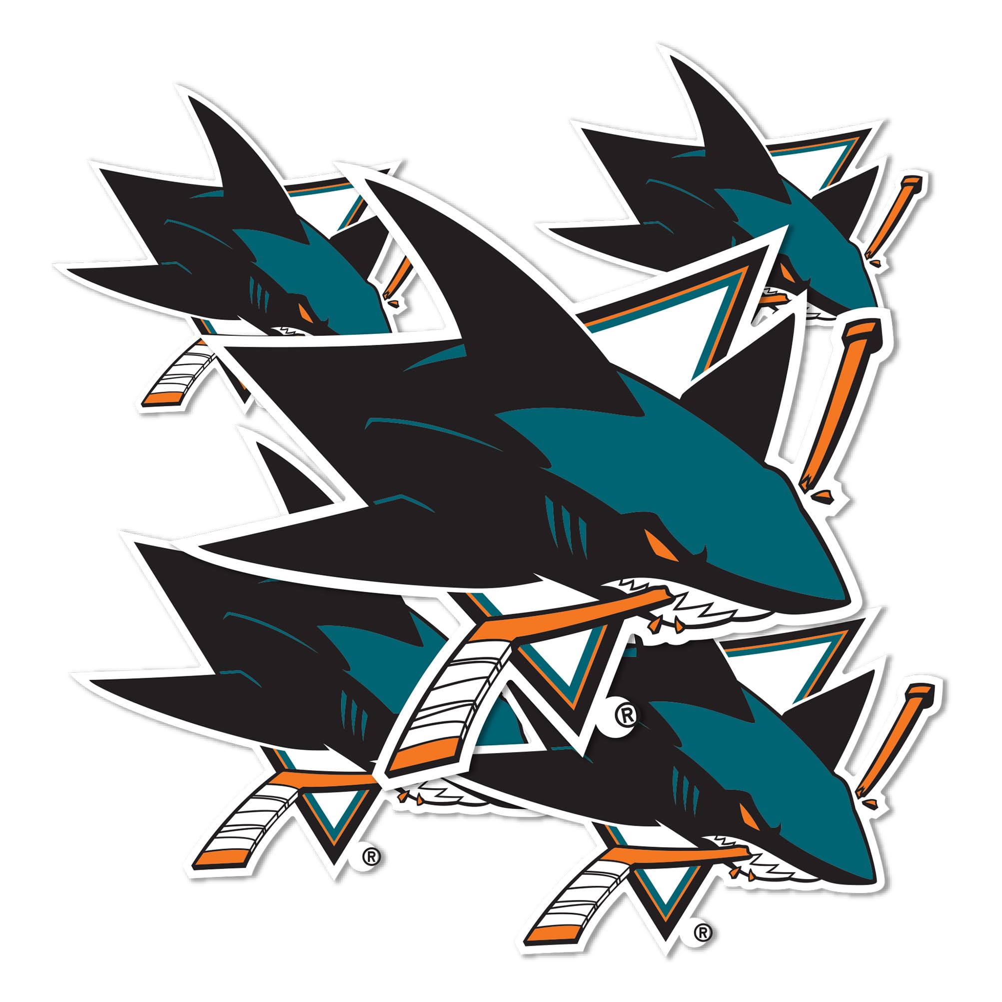 San Jose Sharks NHL Hockey Team Desert Cactus Vinyl Decal Sticker - Waterproof Laptop, Car, Water Bottle, Scrapbook Decor - Perfect for Fans, Gifts & Sports Memorabilia Collection