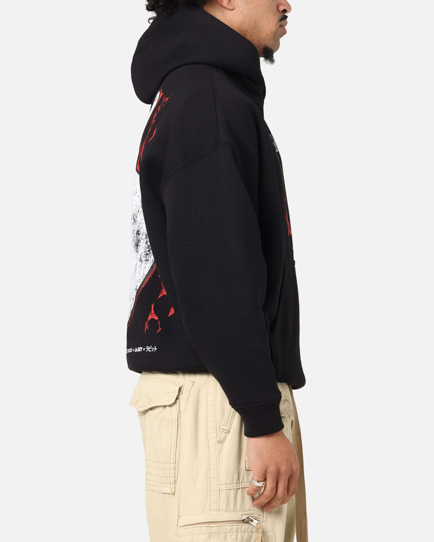 73 Studio X Tokyo Ghoul Rabbit Premium Hoodie Black - Anime Cosplay Hooded Sweatshirt for Fans & Collectors | Perfect for Conventions, Halloween & Casual Wear