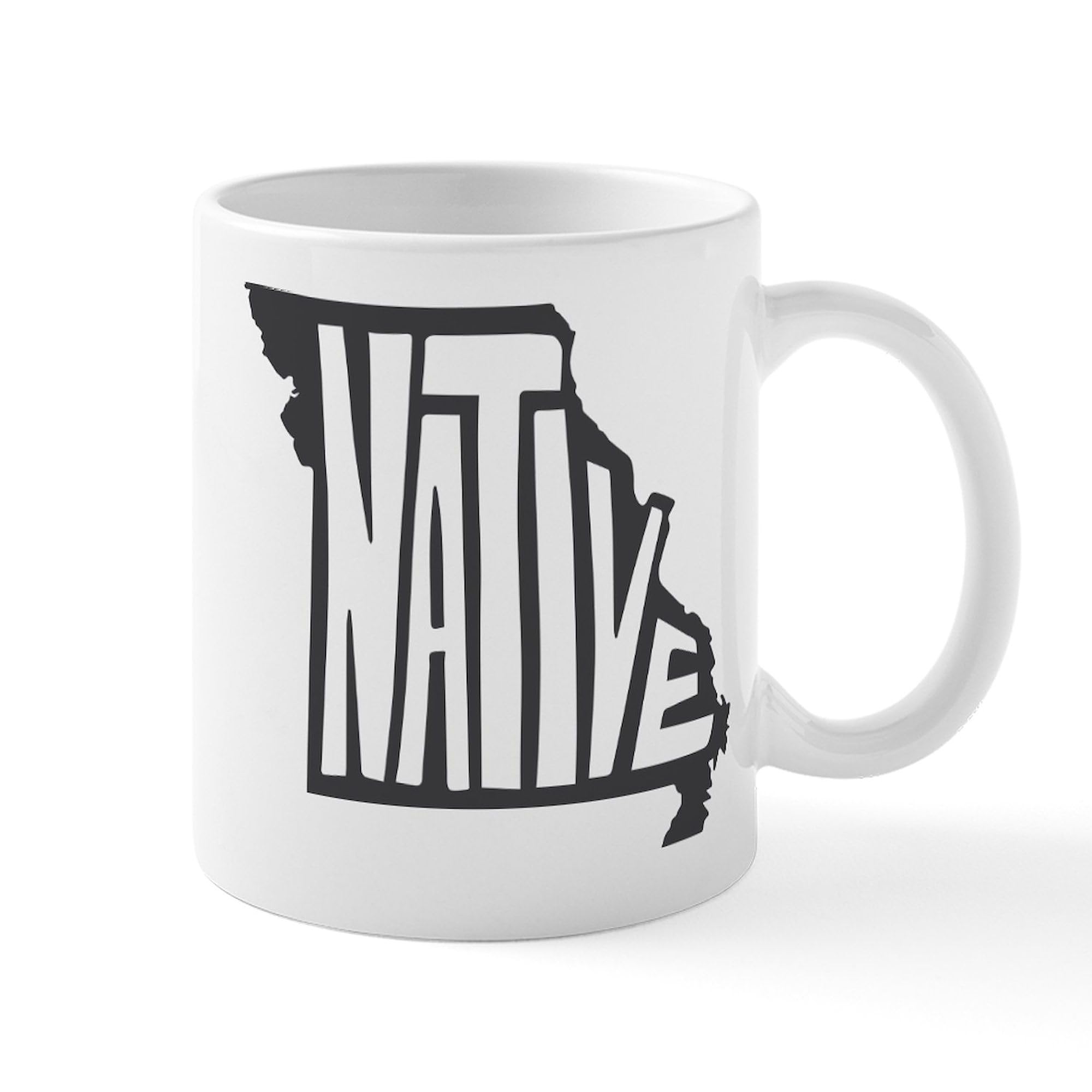 Missouri Native 11 oz Ceramic Coffee Mug - 325 ml White Travel Mug for Coffee, Tea & Hot Drinks - Perfect for Home, Office & Gifts