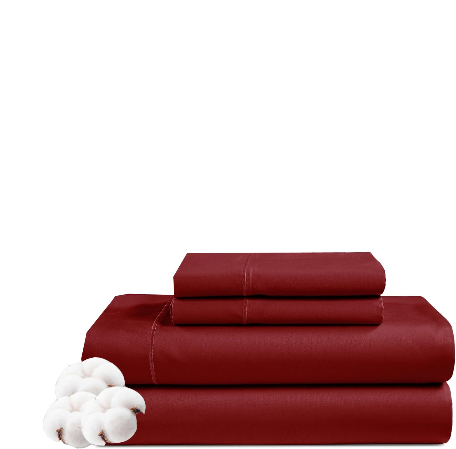 Luxury 500 Thread Count 100% Egyptian Cotton 4-Piece Sheet Set - California Queen Size (60