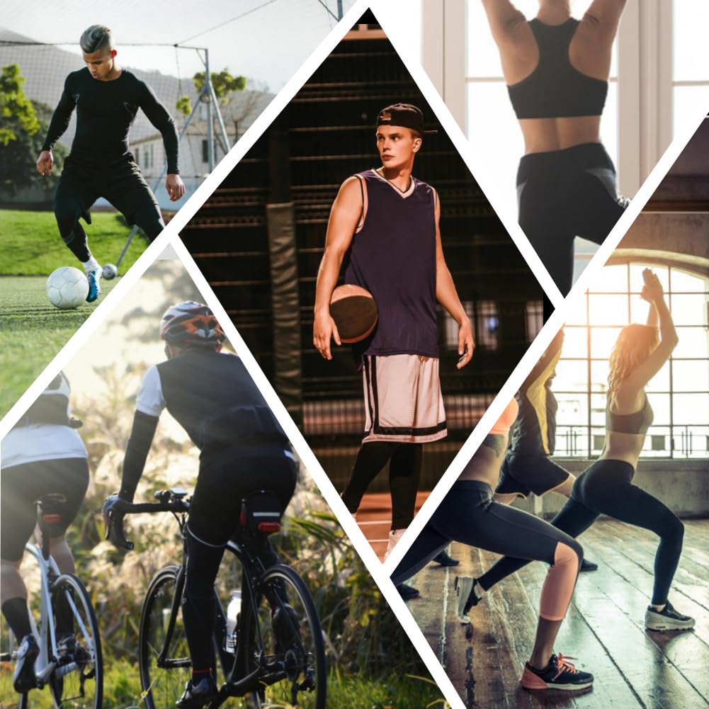 HYCOPROT Men's Compression Shorts - Breathable Quick Dry Workout Shorts for Running, Training & Gym - Moisture Wicking Athletic Base Layer for Sports & Active Lifestyle