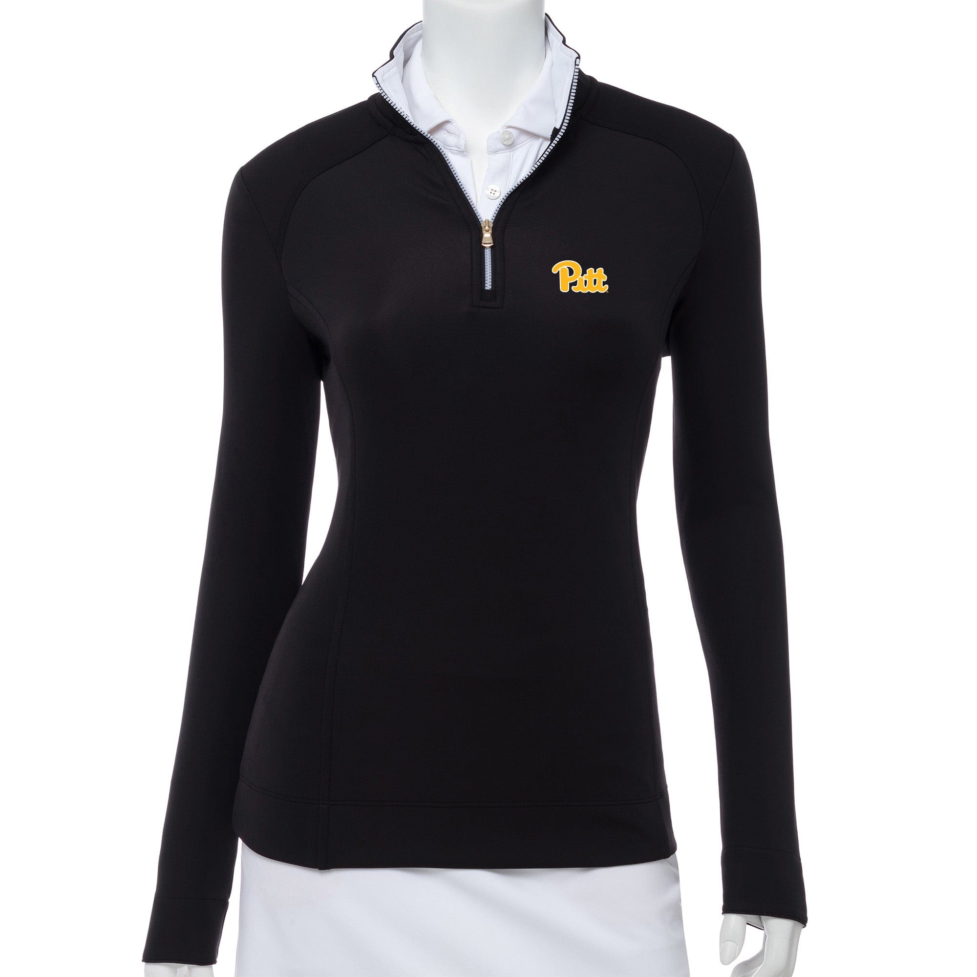 Pitt Wells Quarter Zip Sweatshirt | Men's & Women's Collegiate Pullover | Comfortable & Stylish for Campus, Work & Casual Wear