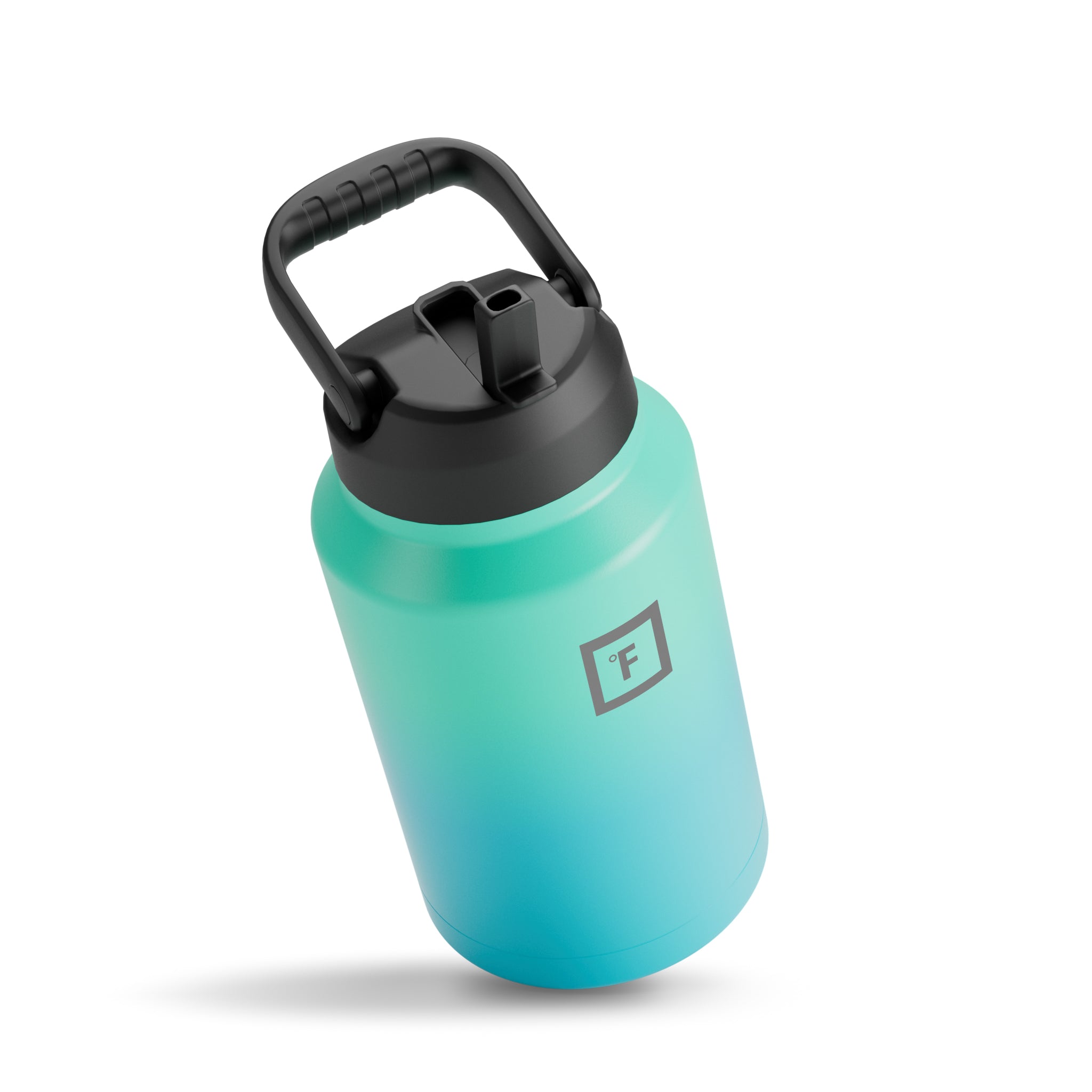 1 Gallon Water Bottle with Straw & Spout Lids - BPA Free Leakproof Large Water Jug for Gym, Hiking, Camping & Outdoor Activities