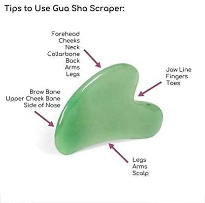 YUGMI SHOP Jade Roller & Gua Sha Set - Natural Jade Face Massager for Women, Anti-Wrinkle & Eye Treatment Roller, Dark Circle Relief - Perfect for Skincare Routine & Relaxing Facial Massage at Home