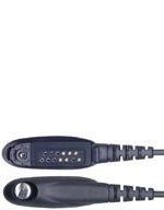 Motorola HT750 & 1250 Series Multi-Pin Side Connector Headset Cable - Durable Replacement for Two-Way Radios - Perfect for Security, Construction & Emergency Communication