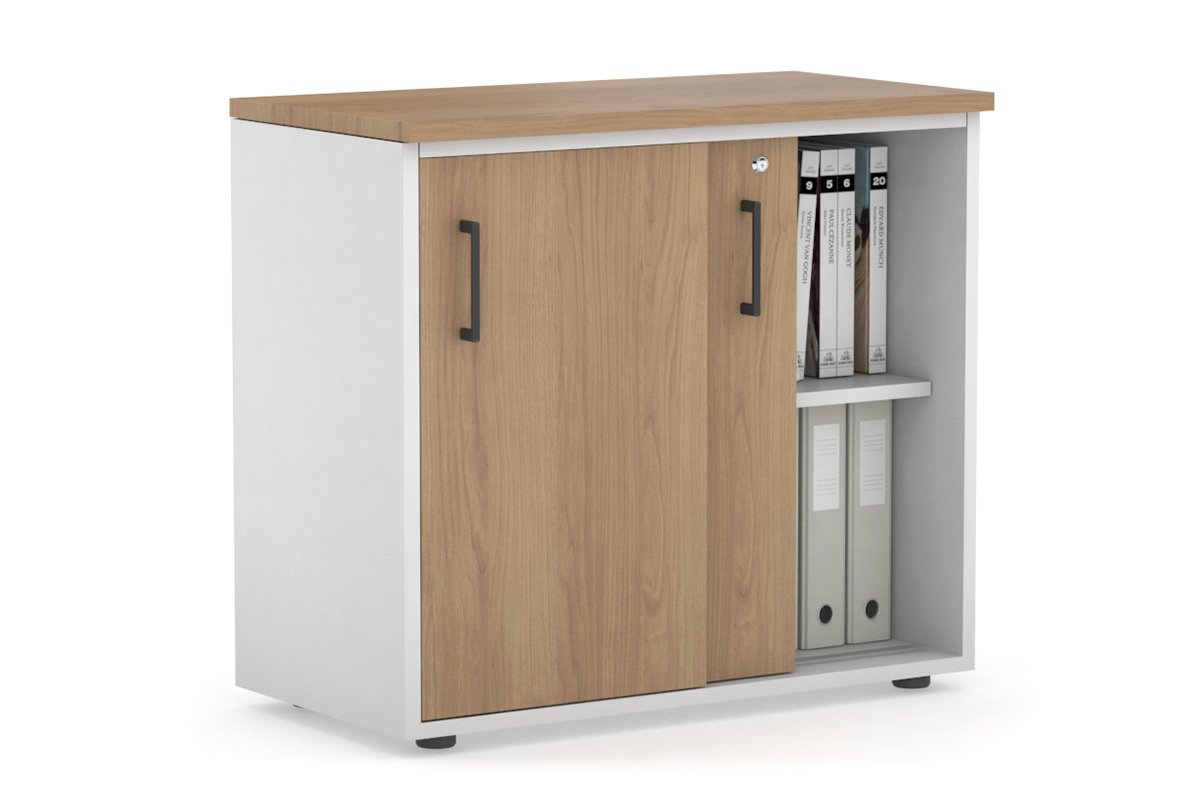 Modern 800W x 750H x 450D Sliding Door Credenza Cabinet - Stylish Storage Solution for Living Room, Bedroom or Office Organization