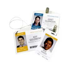 Clip Style Badge Holder for 3x4 Inch ID Cards - Durable Plastic Name Tag Holder for Work, School & Events - Perfect for Employees, Students & Conference Attendees