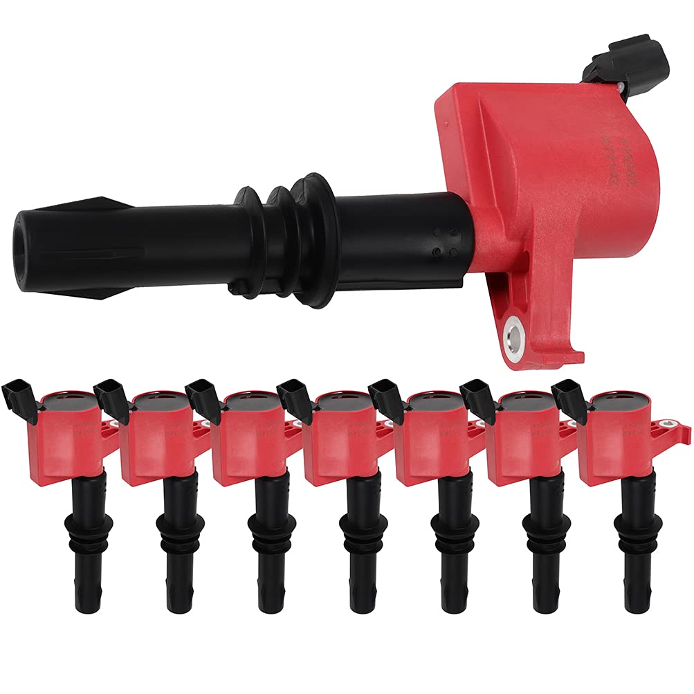 High Performance Ignition Coil Pack Set of 8 - Compatible with Mercury Mountaineer 4.6L 2006-2008, Lincoln Navigator 5.4L 2005-2008, Ford Expedition 5.4L 2005-2008 (DG511, SP515, SP546) - Perfect for Engine Tune-Up & Performance Enhancement
