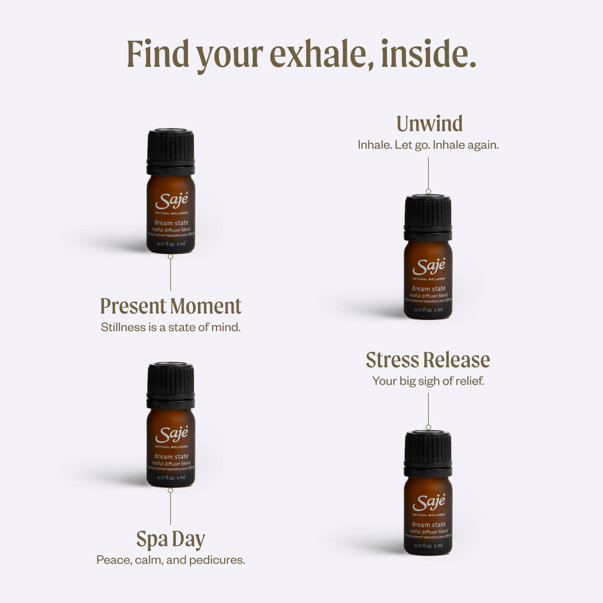 Room to Relax Restorative Diffuser Blend Collection - Essential Oil Aromatherapy for Stress Relief & Relaxation - Perfect for Home, Spa & Meditation