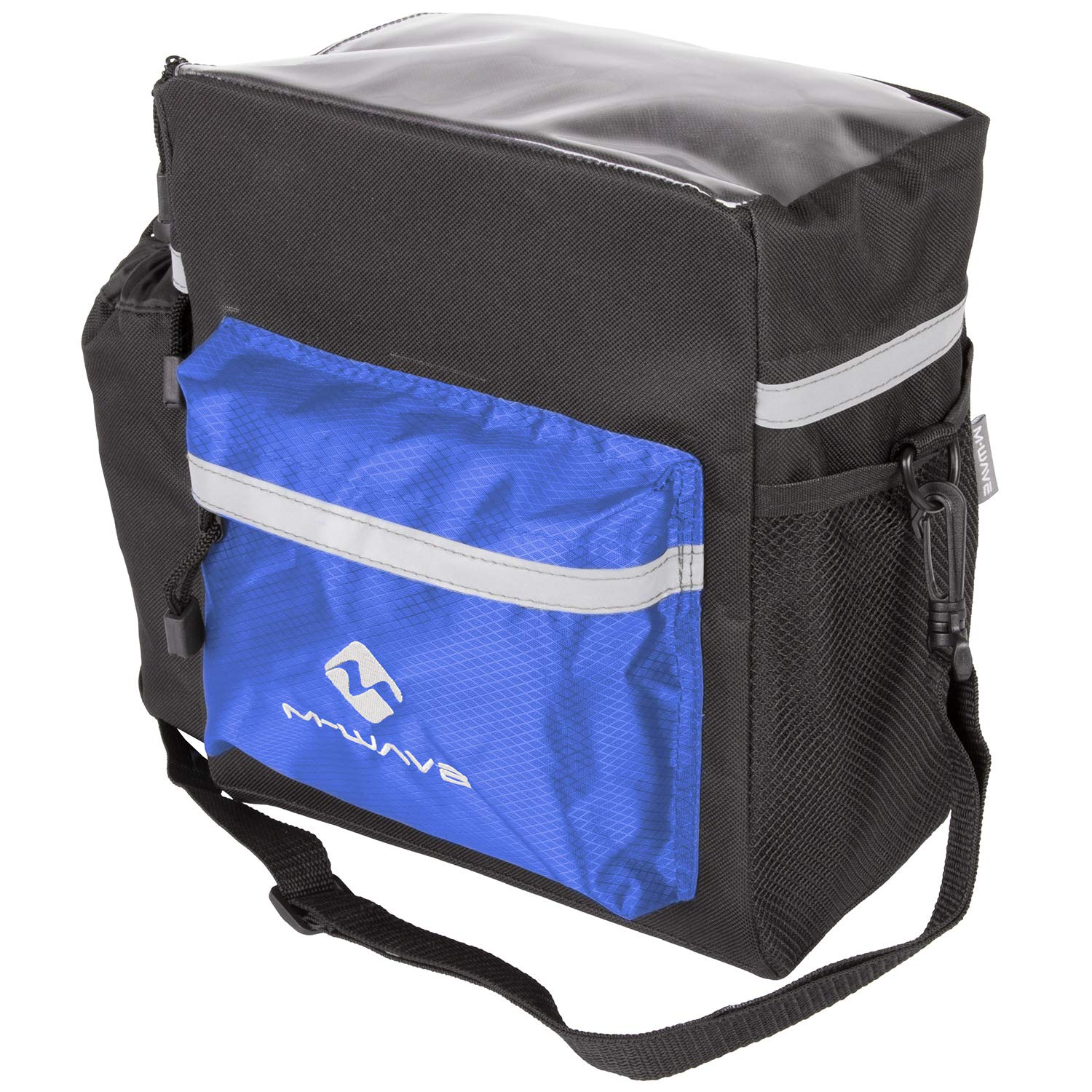 M-Wave Waterproof Bicycle Handlebar Bag - Durable Cycling Storage for Phone, Keys & Essentials - Perfect for Commuting, Road Trips & Outdoor Adventures