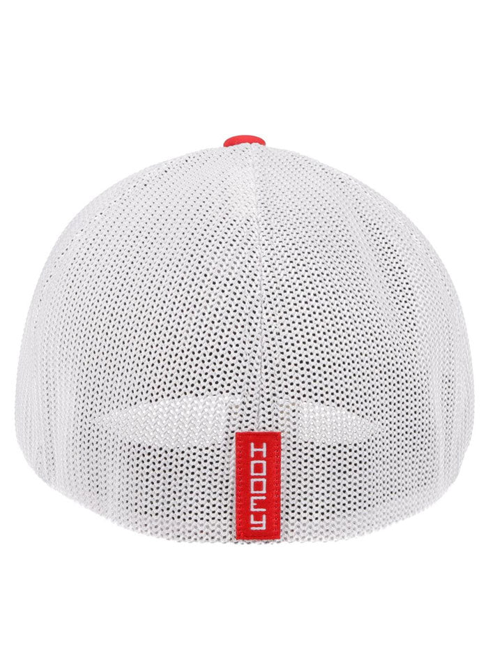 Hooey 2112RDWH COACH Mid Profile Flexfit Trucker Hat - Red & White Adjustable Baseball Cap for Men & Women - Perfect for Outdoor Activities, Sports, and Casual Wear
