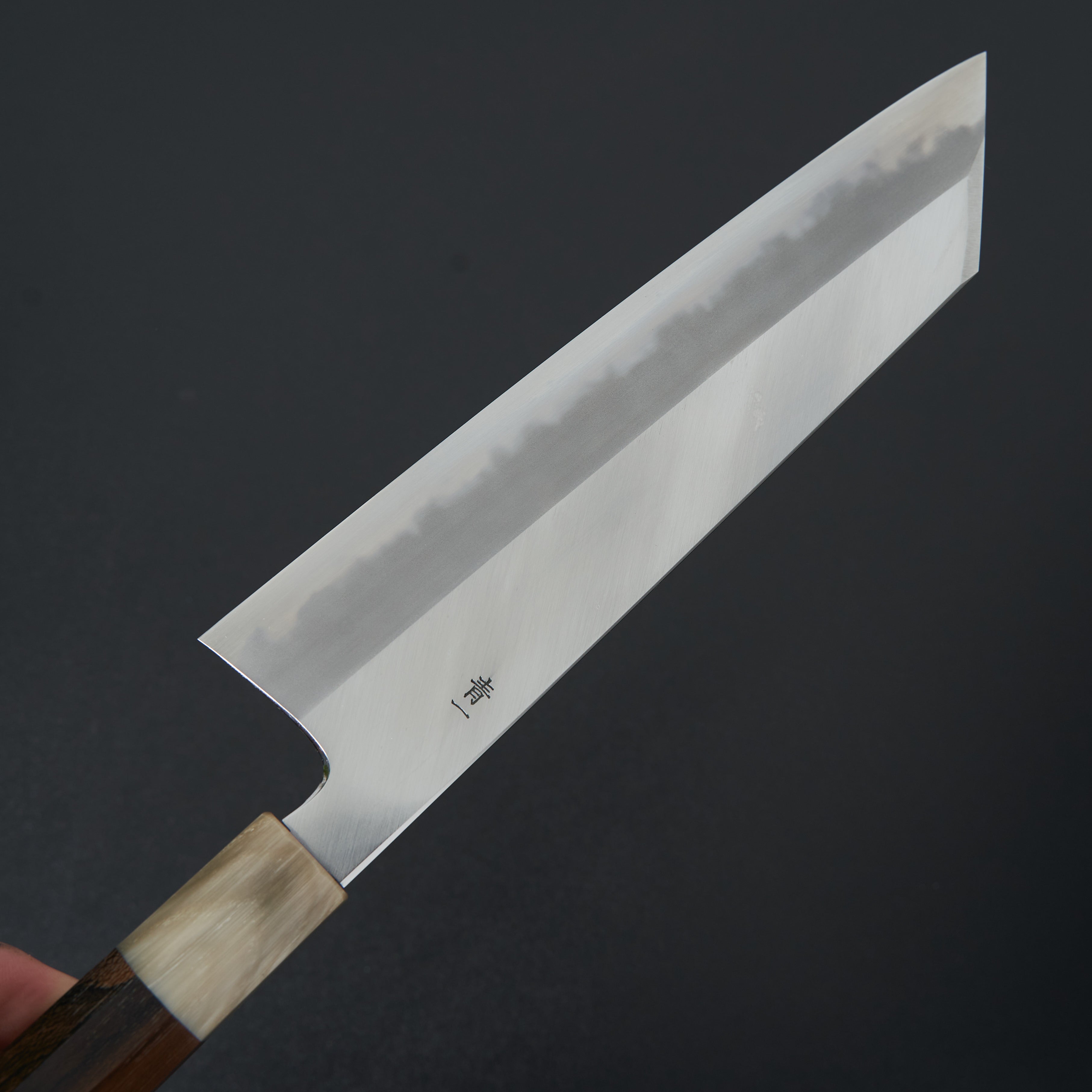 Hitohira Tanaka Kyuzo Blue #1 Migaki Kiritsuke Gyuto 240mm Japanese Chef Knife - Extra Height Taihei Ziricote Handle - Perfect for Sushi, Meat Slicing & Precision Kitchen Tasks