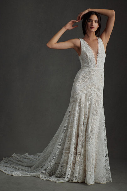 BHLDN Rish Lola Gown - Elegant Wedding Dress for Brides | Perfect for Beach, Garden & Formal Weddings