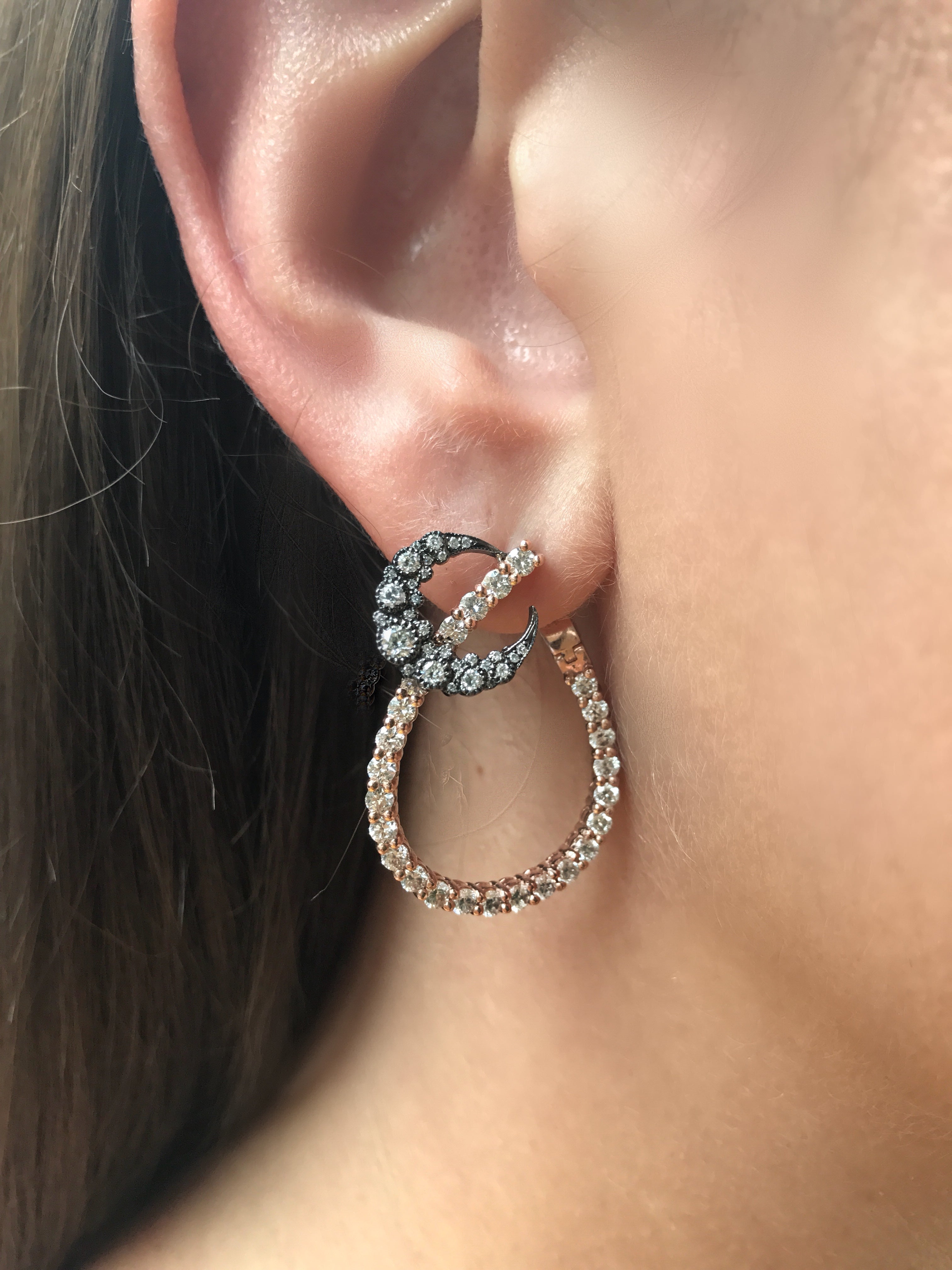Moon Earrings for Women - Elegant Crescent Moon Dangle Earrings, Hypoallergenic Stainless Steel Jewelry - Perfect for Parties, Weddings, and Everyday Wear