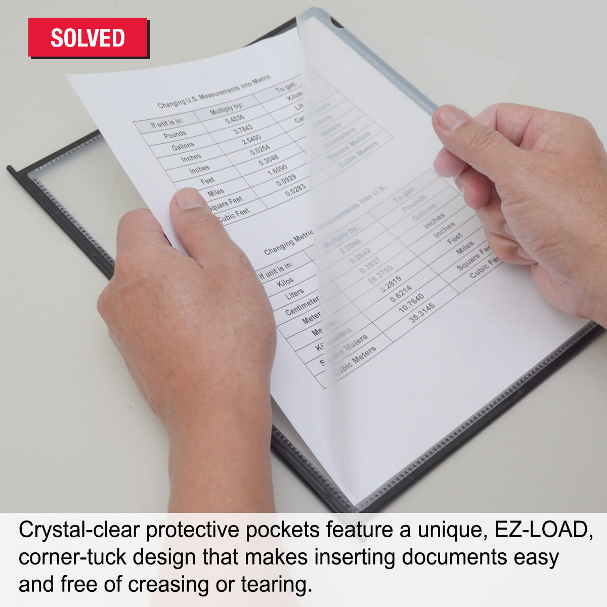 Ultimate Office AdjustaView™ Black File Organizer Pockets with Tabs - Set of 10 for Desk, Filing Cabinet & Document Storage - Perfect for Home, Office & School Organization