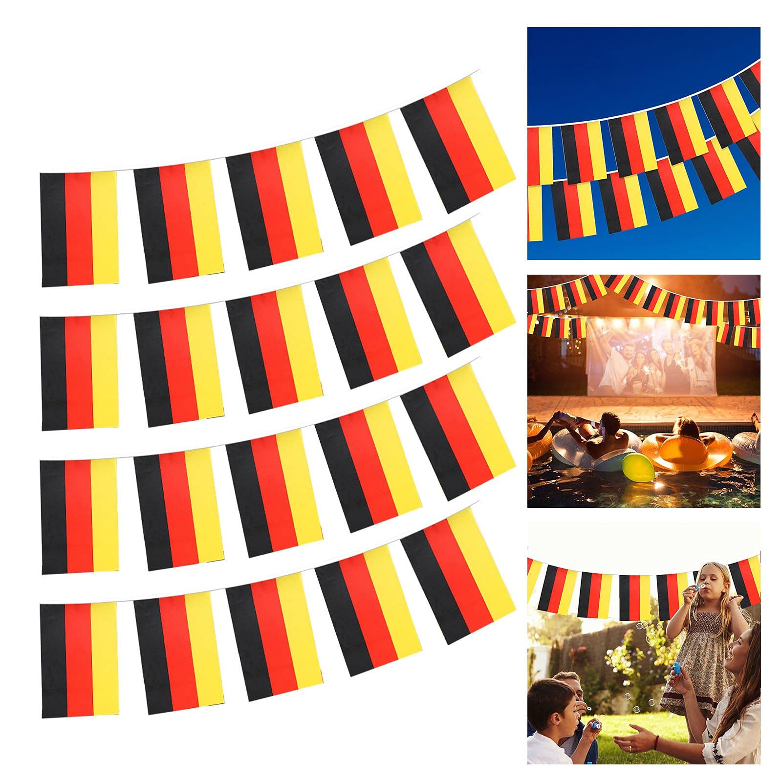 Mini Germany Flag Ornament - Hanging Window Decor for Home & Party