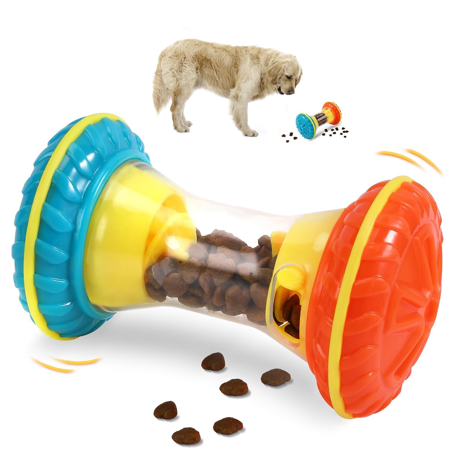 MateeyLife Interactive Treat Dispensing Dog Toys - Mental Stimulation Puzzle Toys for Small & Large Dogs, Chew-Resistant Pet Enrichment for Boredom Relief | Perfect for Crate Training, Alone Time & Anxiety Relief