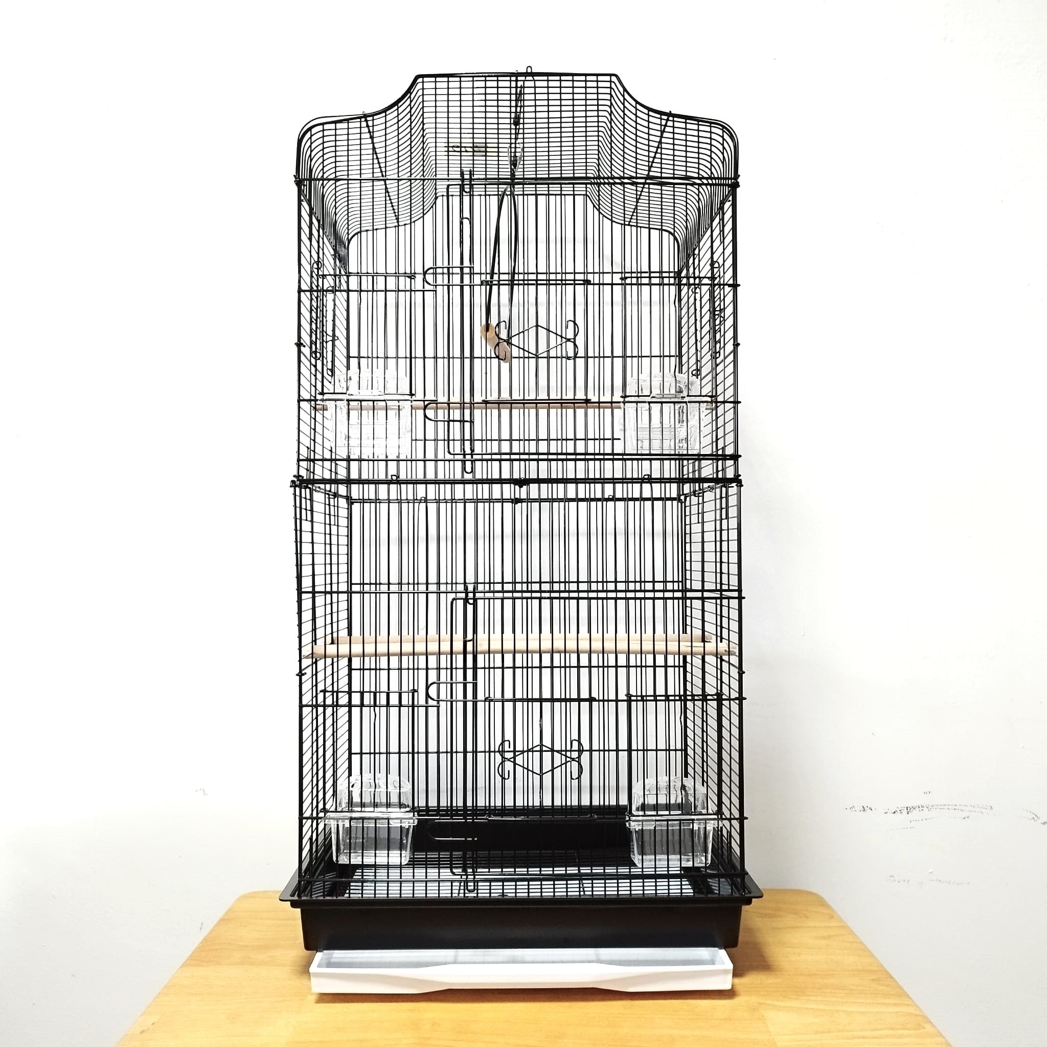 DAYANG 614 Large Black Bird Cage 47x36x92cm - Spacious Aviary for Parrots, Cockatiels & Finches - Perfect for Home, Garden or Pet Store Display