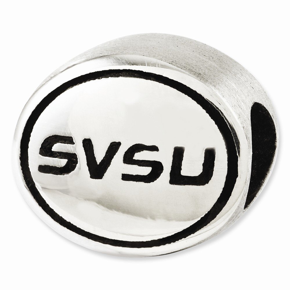 SVSU Black Bow Charm Jewelry - Sterling Silver for Gifts & Occasions