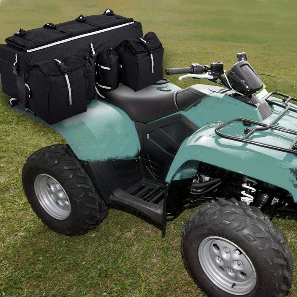 ATV Storage Rack - Heavy Duty Rear Cargo Carrier for ATV, UTV & Snowmobile | Travel Gear & Luggage Organizer | Perfect for Off-Road Adventures & Camping Trips