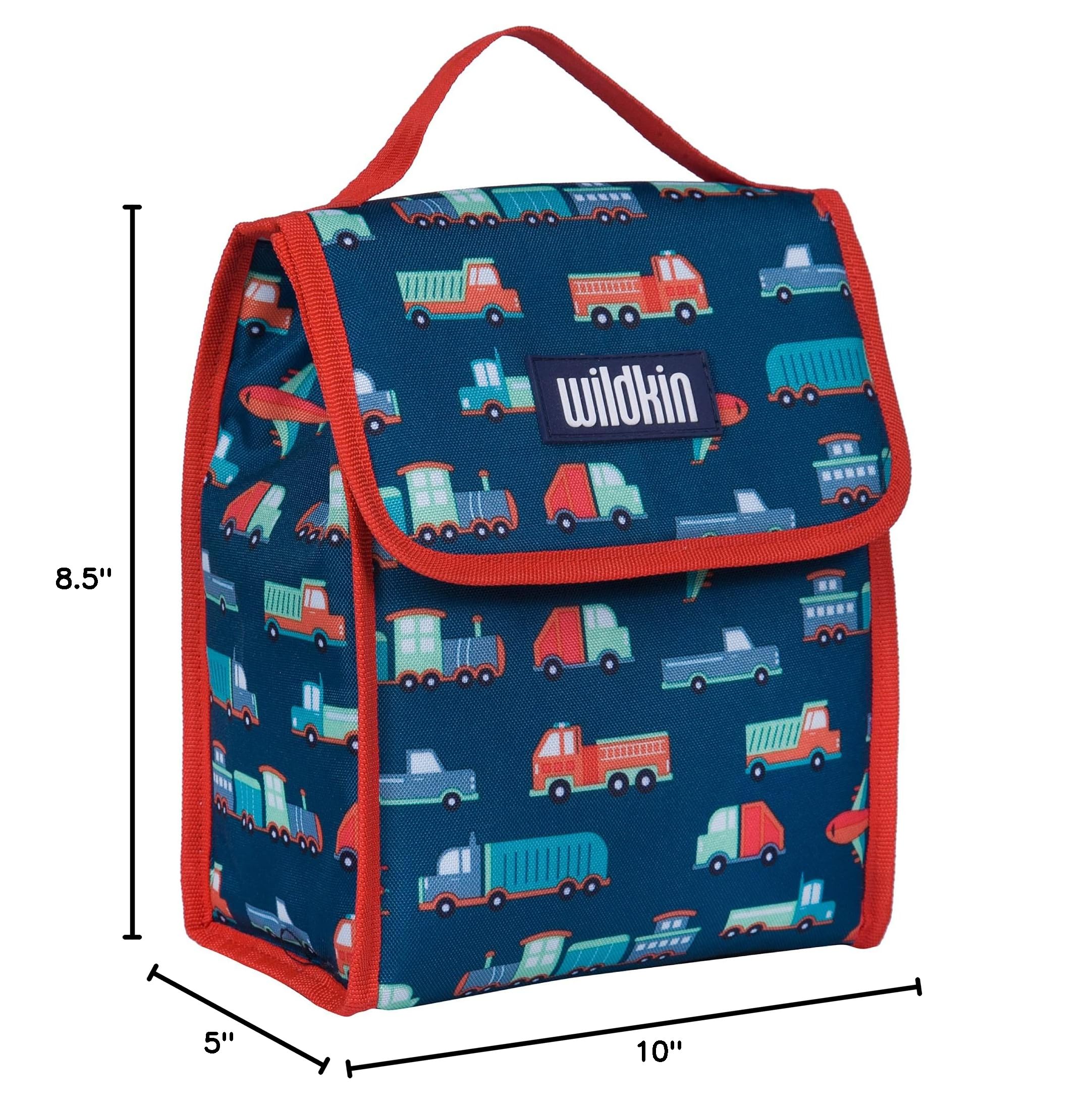Wildkin Kids Insulated Lunch Bag - Reusable Thermal Lunch Box for School, Travel & Picnics - Keeps Food Hot or Cold for Hours - Perfect for School Lunches, Road Trips & Outdoor Adventures