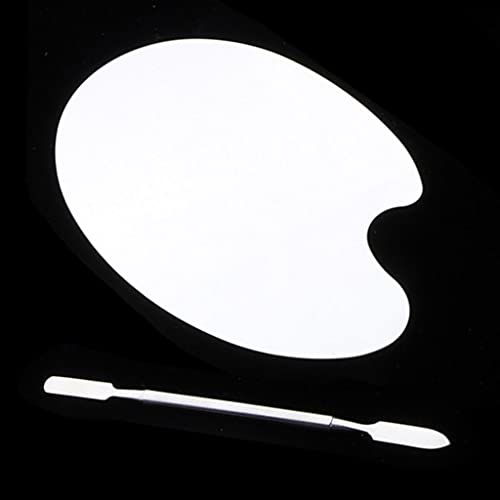 Premium 2x Stainless Steel Nail Art Palette - Professional Gel Polish Mixing Plate for DIY Manicure & Cosmetic Foundation (12.5x9cm) - Perfect for Salon, Home Use & Nail Art Enthusiasts