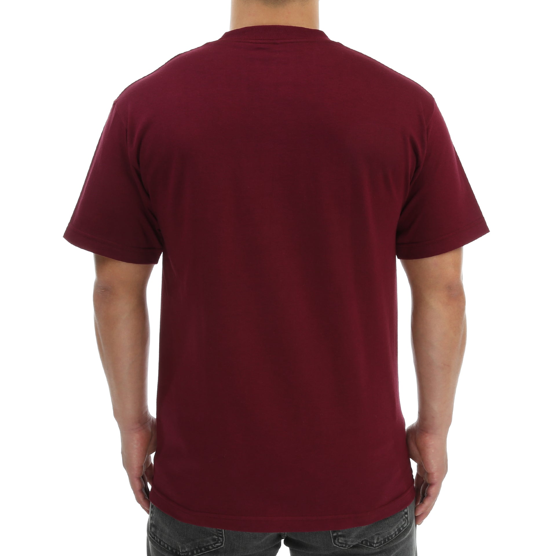 Grizzly Topsider Tee - Premium Cotton Men's T-Shirt in Burgundy Red - Casual Wear for Outdoor Adventures & Everyday Comfort