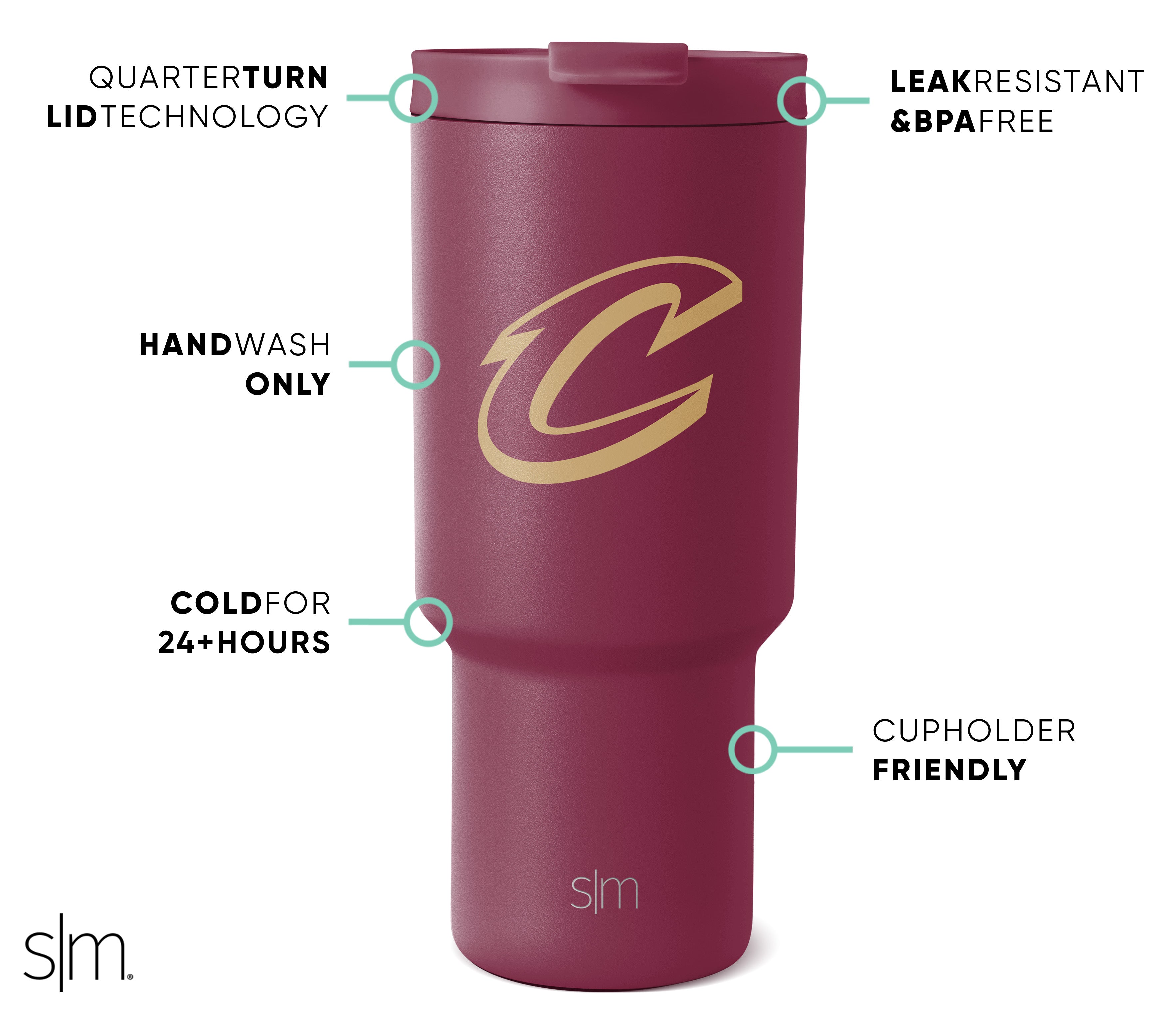 NBA Trek Tumbler with Flip Lid - Insulated Stainless Steel Water Bottle for Basketball Fans - Perfect for Gym, Work & Outdoor Adventures
