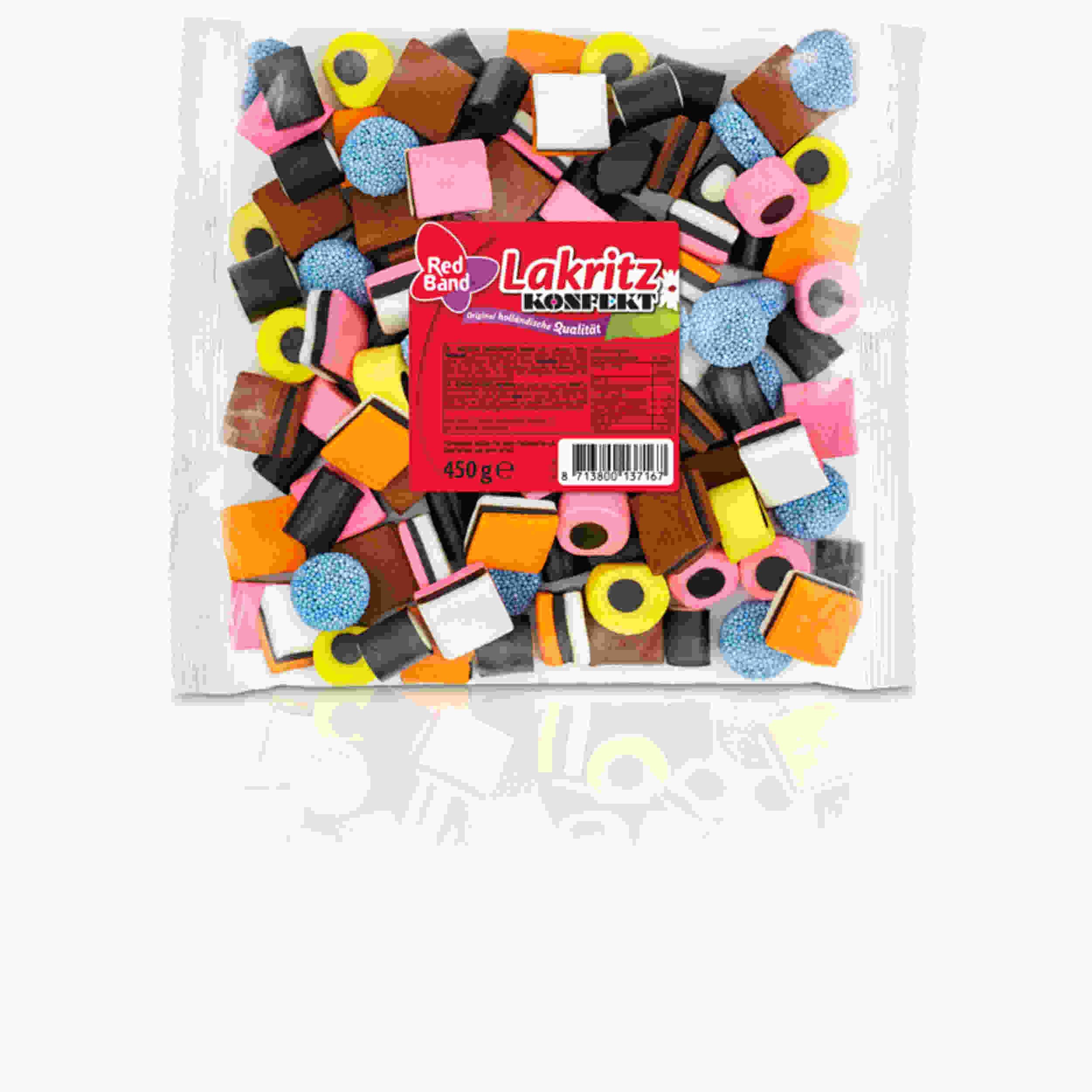Premium Red Band Lakritz Licorice Candy 450g - Delicious German Treat for Snacking, Gifting & Movie Nights
