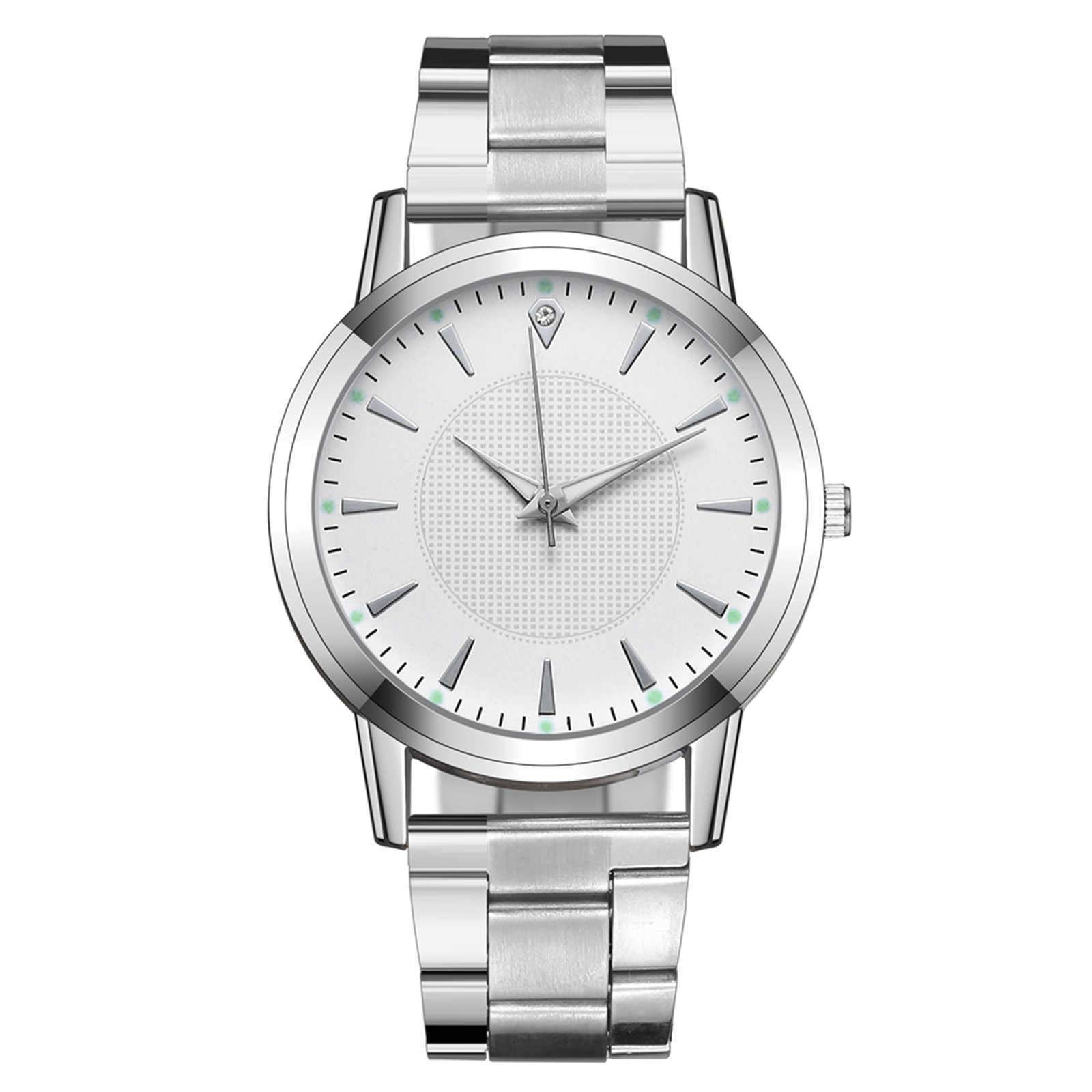 Men's Stainless Steel Luxury Watch with Quartz Dial - Solar Atomic Timekeeping for Casual & Business Wear | Perfect for Office, Date Night & Outdoor Activities