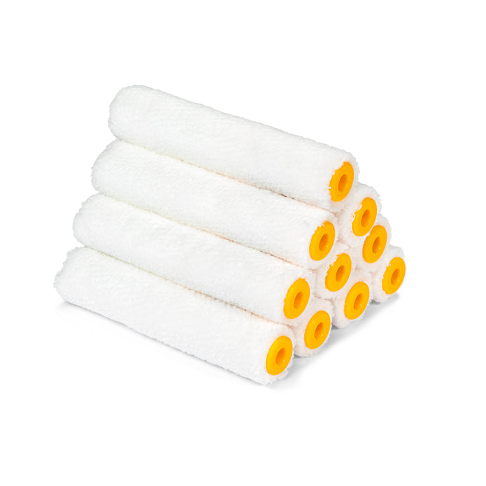 Uni Pro Trade Microfiber Roller Sleeves 4mm Nap x 160mm - Professional Paint Roller Covers for Smooth Wall Painting - Perfect for Interior Walls, Ceilings & DIY Home Projects