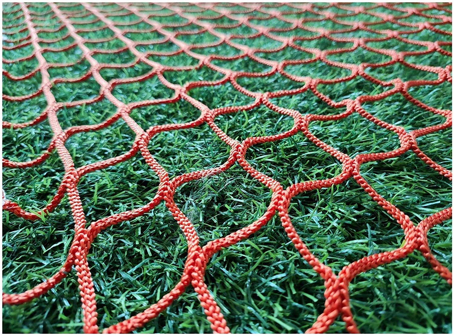 AINUO Multi-Sport Rebounder Net for Football, Tennis, Baseball, Soccer, Hockey, Basketball, Lacrosse & Softball - 4.9x10ft Heavy-Duty Backstop Net with 5mm Thick Rope - Perfect for Training, Practice & Court Fence Replacement (Color: 4cm-5mm)