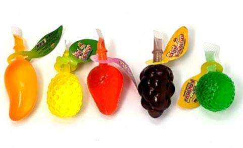 2 Pack Fruit Jelly - Mini Frutitas 40 Pieces Assorted Flavors (Mango, Pineapple, Grape, Strawberry, Melon) | Squeezable Fruit Flavored Jelly Snacks for Kids Lunch, Party Favors & On-the-Go Treats