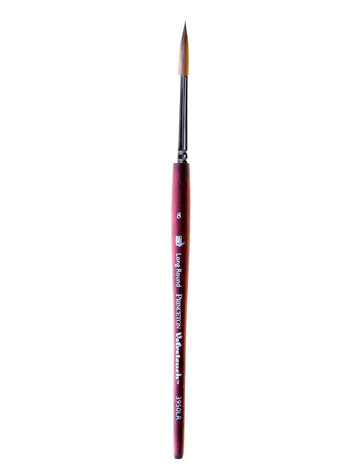 Princeton Velvetouch Mixed Media Brushes - Set of 3 Long Round Paint Brushes for Acrylic, Watercolor & Oil Painting - Perfect for Artists, Beginners & Professional Art Projects