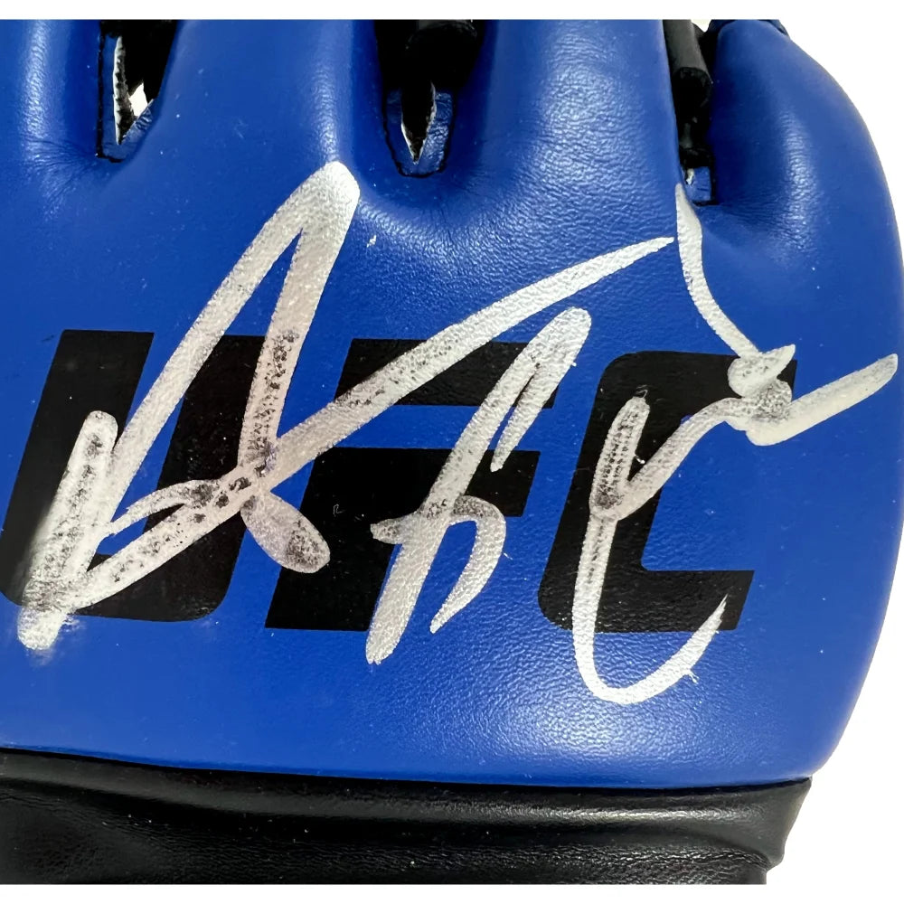 Henry Cejudo Autographed UFC Gloves with COA & JSA - Authentic MMA Signed Collectible for Fight Fans and Memorabilia Display