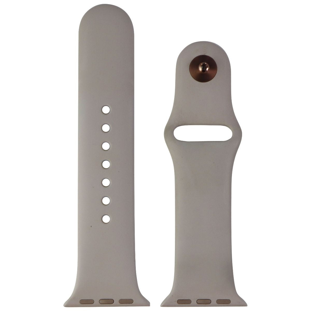 Apple Watch 40mm Sport Band - Compatible with 38mm/40mm/41mm Models - Stone & Rose Gold - Small/Medium Size - Perfect for Fitness, Running & Everyday Wear