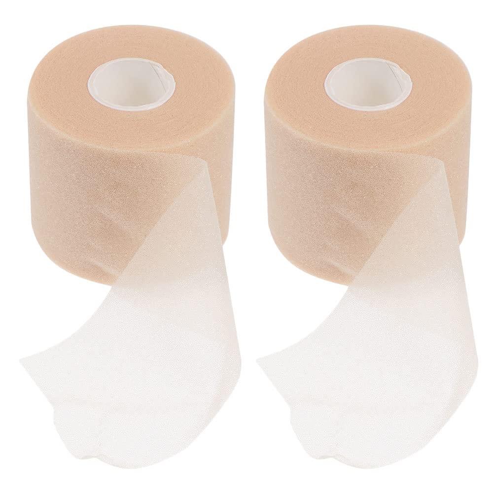 Premium Minkissy Foam Tape - 2 Rolls Elastic Sponge Sports Tape for Athletes | Shock Absorption, Football, Basketball & Injury Recovery | Ideal for Joint Support & Muscle Protection