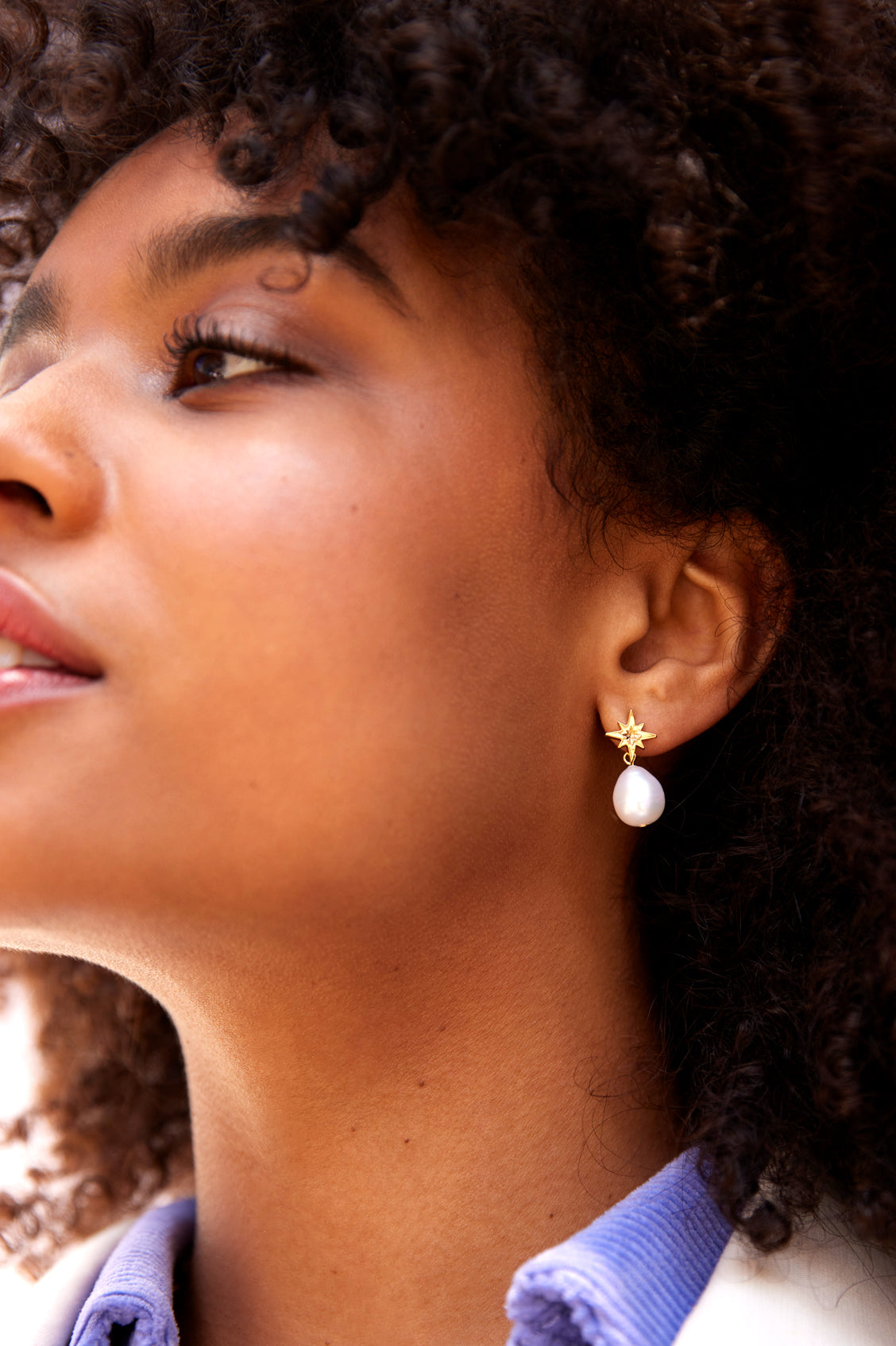 Pearl Northern Star Earrings - Elegant Stud Earrings for Women, Perfect for Parties, Weddings & Everyday Wear