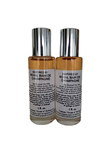 Royal Bain de Champagne Inspired Fragrance Body Oil - Premium Scented Perfume Cologne for Women & Men | Long-Lasting Luxury Aromatherapy for Date Nights, Spa Days & Special Occasions